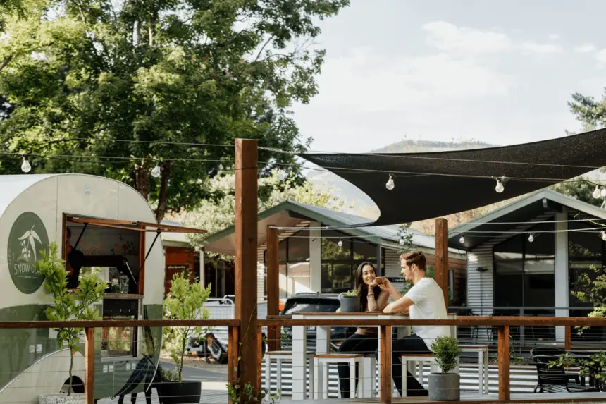 Bright holiday park food