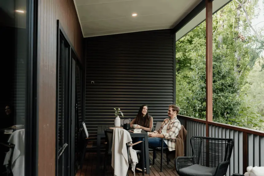 Bright villa accommodation outside