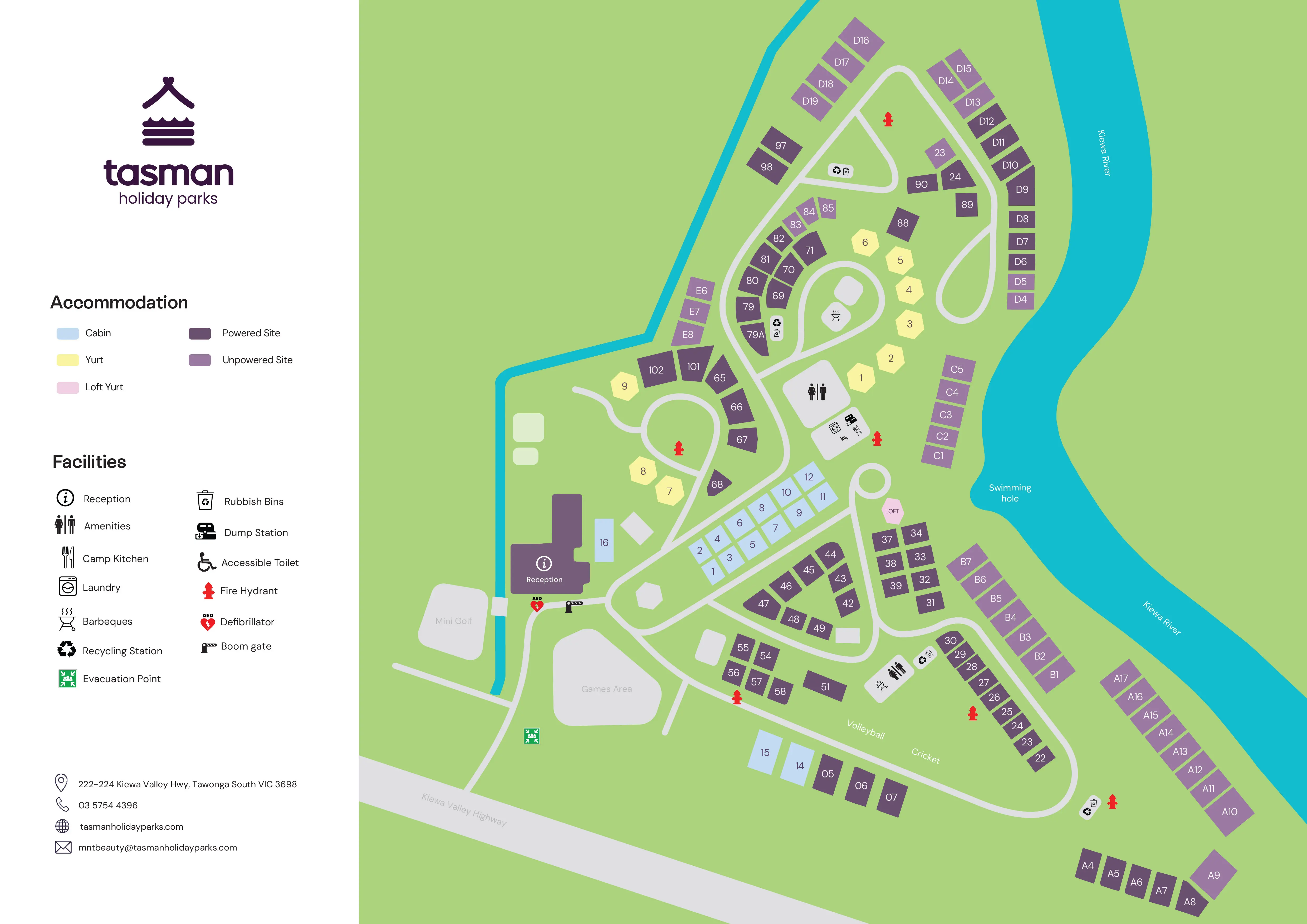 THP Mount Beauty map