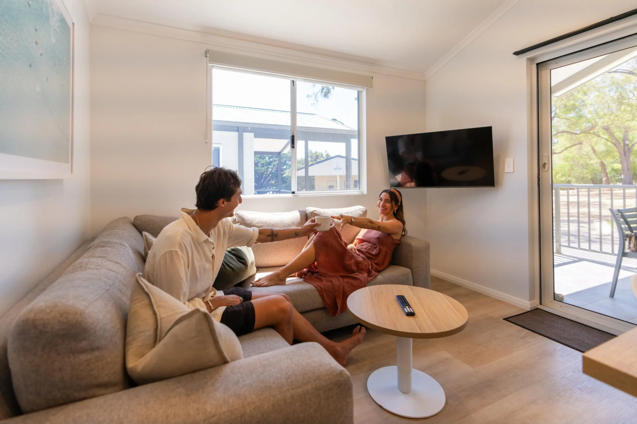 Cabin relaxation at Yallingup Beach