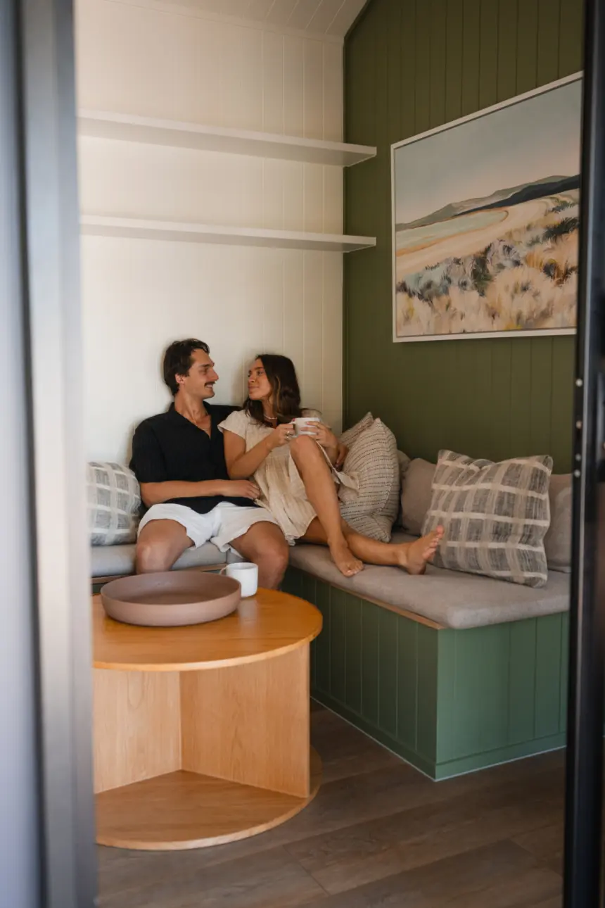 Relax inside our premium cabin