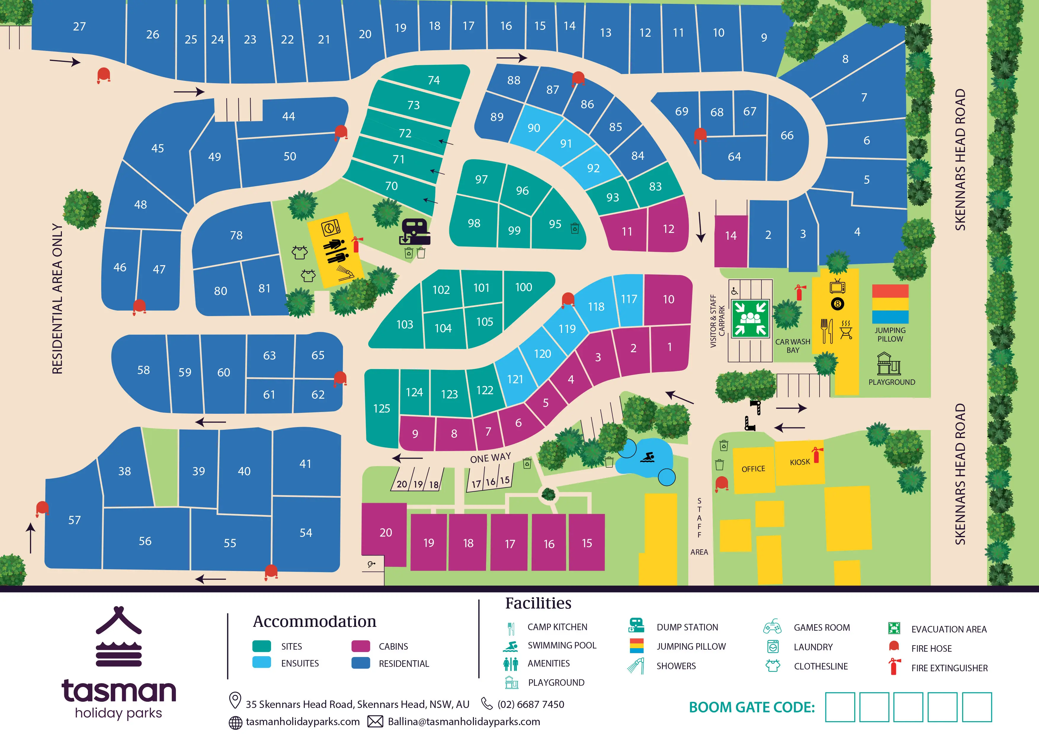 THP Ballina tourist map