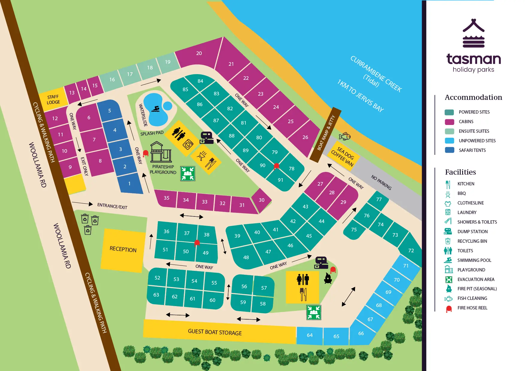 THP Jervis Bay map