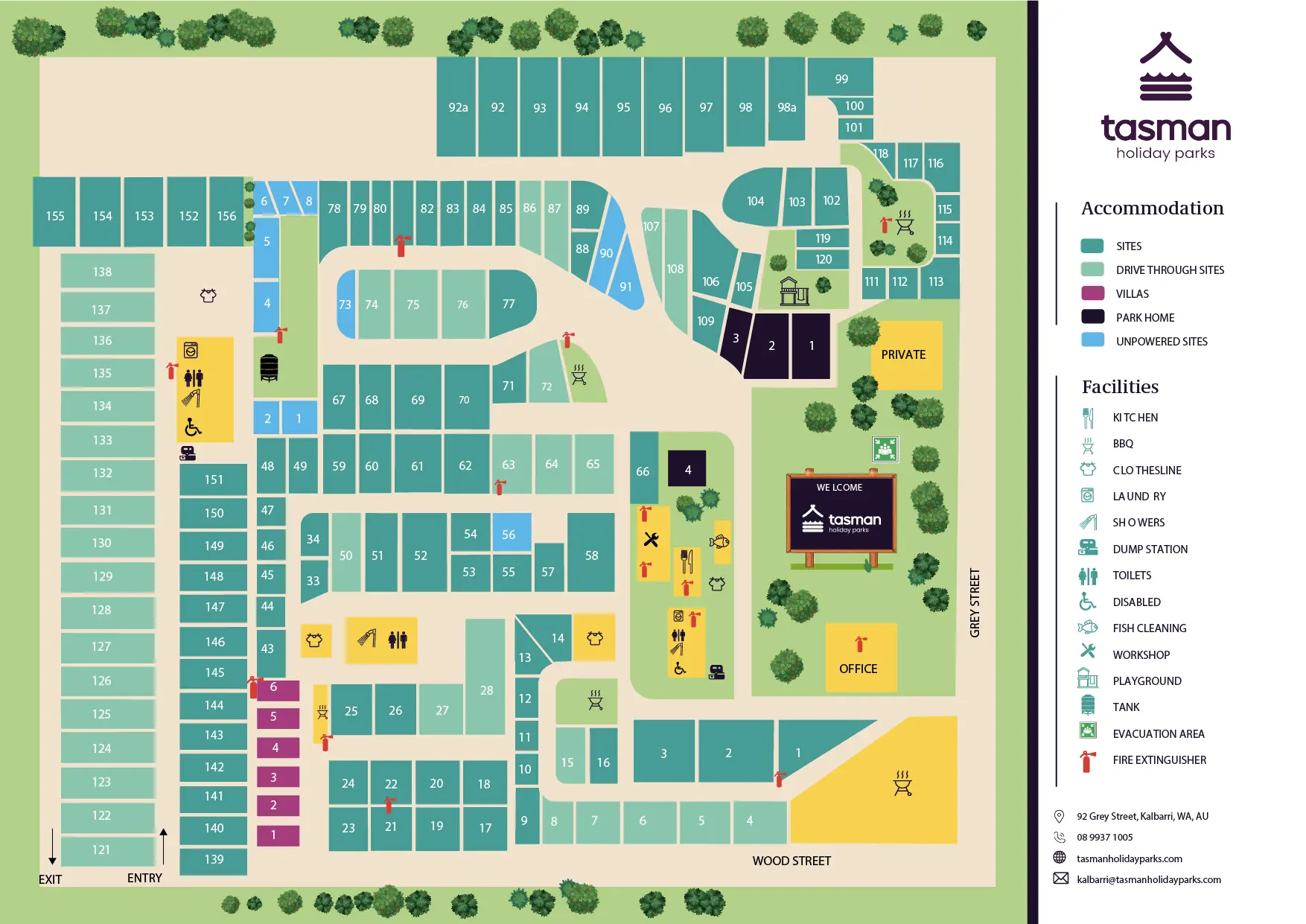 THP Kalbarri Park Map 01