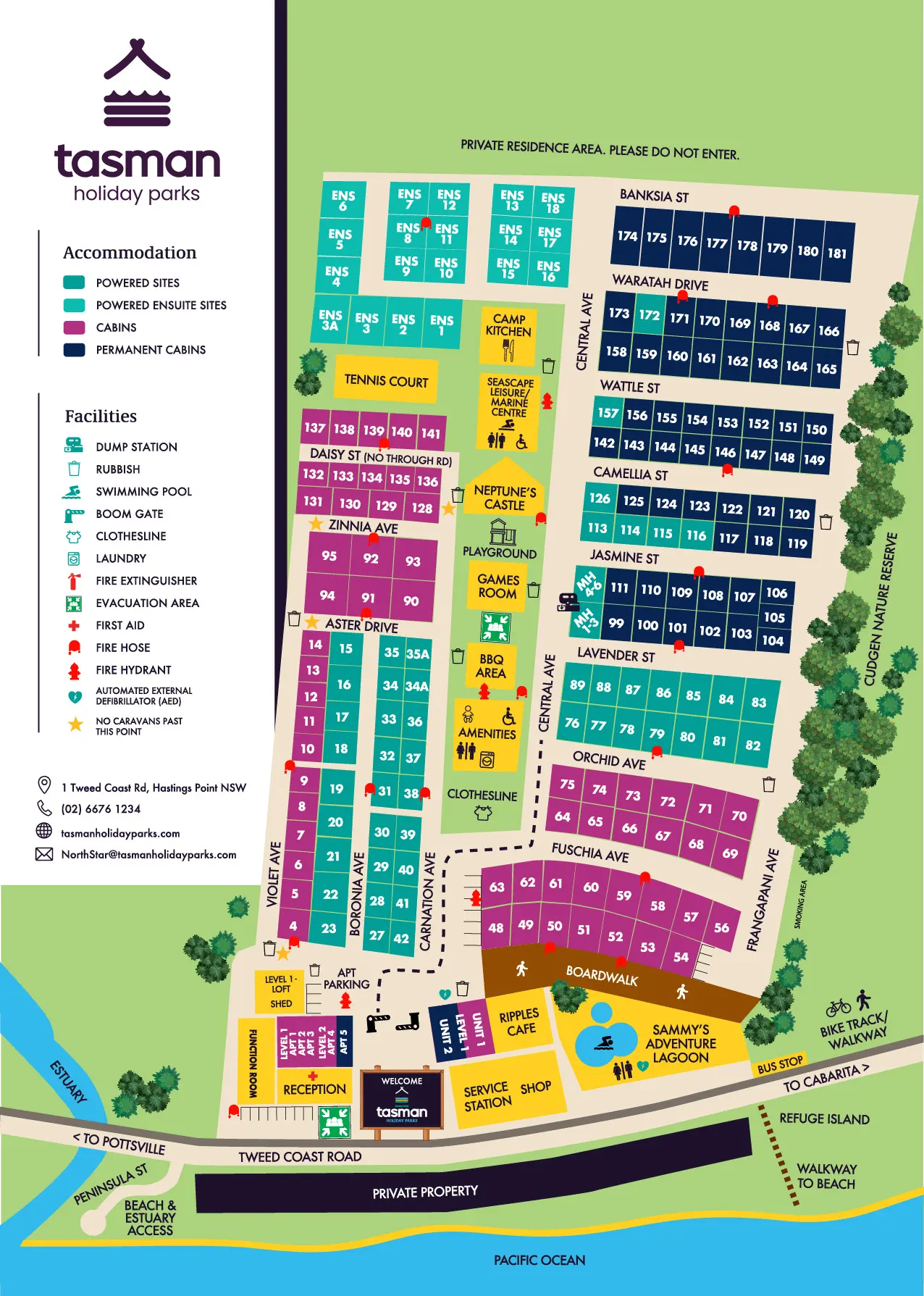 THP North Star Map touristmap