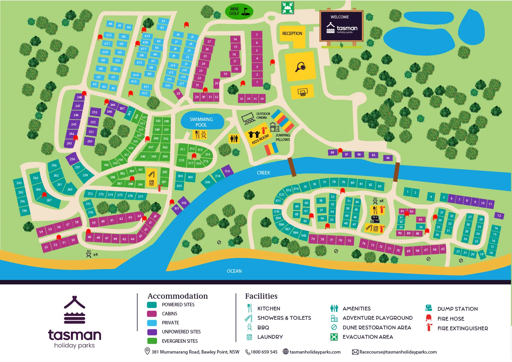 THP Racecourse Park Map