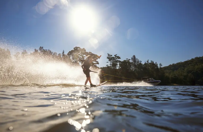 Water skiing Wisemans Ferry Courtesy Destination NSW